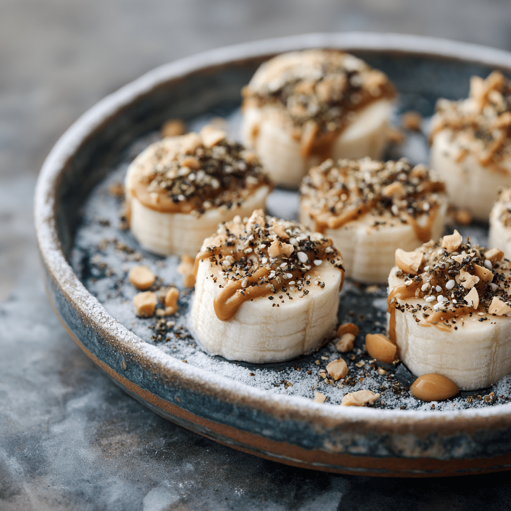 Banana with Peanut Butter and Hemp Seeds: 3 Powerful Snack Ideas 14 Frozen banana peanut butter hemp seed bites