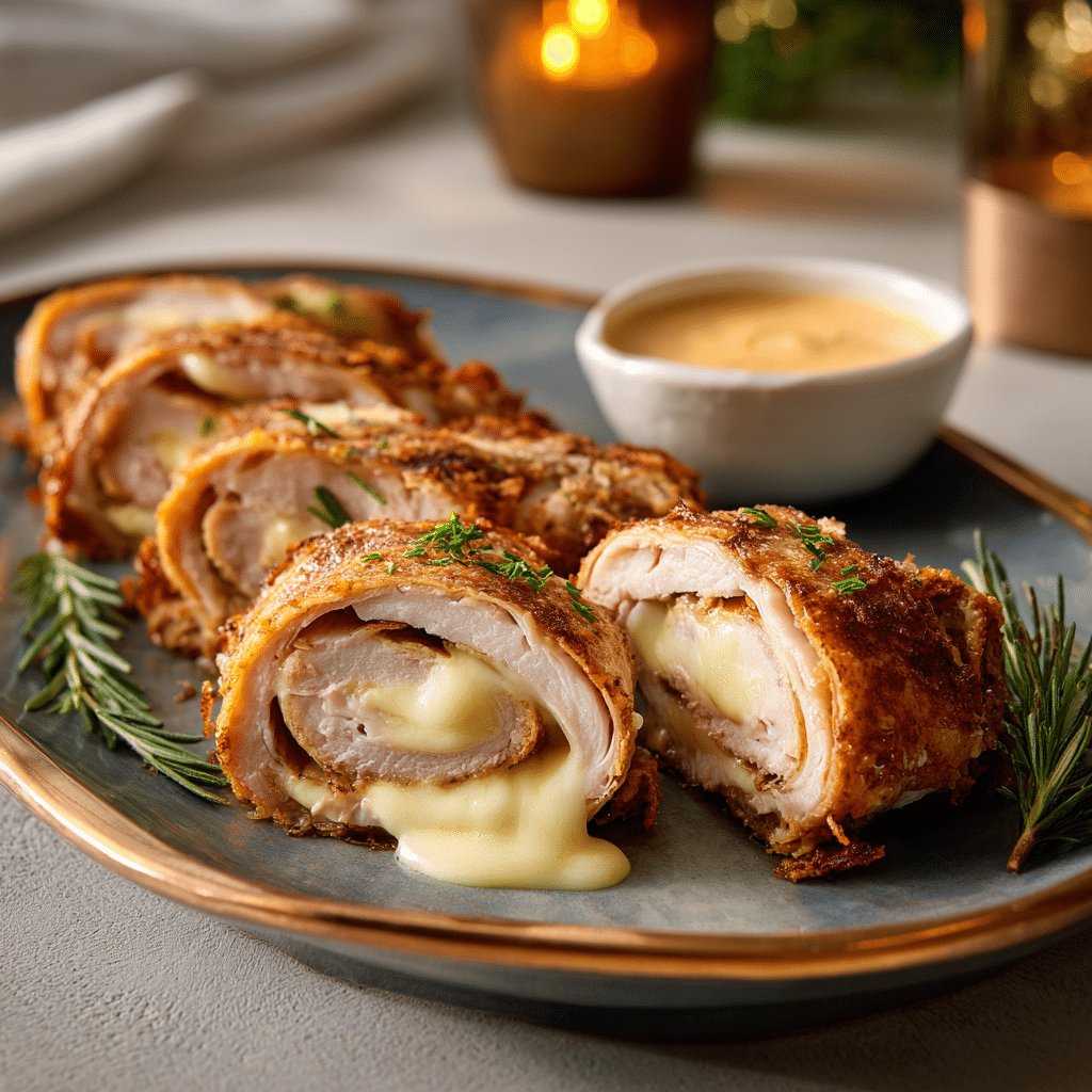 The Ultimate Turkey Roll-Ups with Sauerkraut (Easy Rachel Pinwheels) 14 Crispy turkey roll-ups served warm