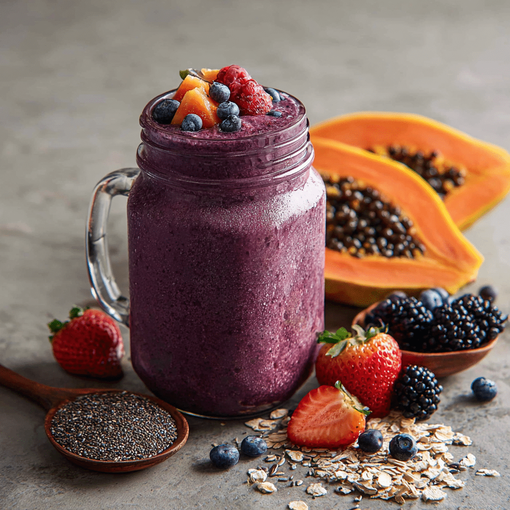 The Ultimate Guide to Gut-Friendly Smoothie Packs (Recipes & The Easiest Solution) 11 Berry Biotic Blast smoothie for gut health