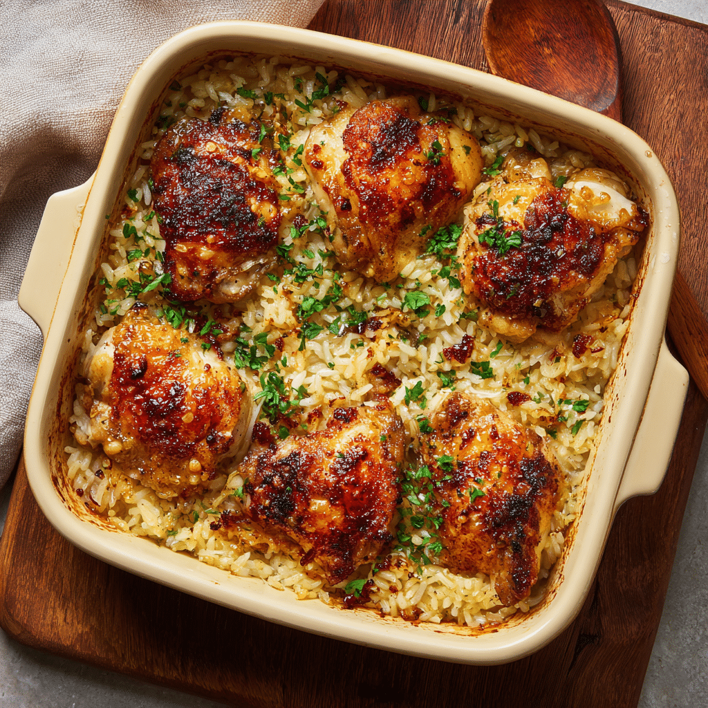 20 Genius Low-Cost Dinners Using Rice That Your Family Will Actually Love 12 One-pan chicken and rice casserole dinner