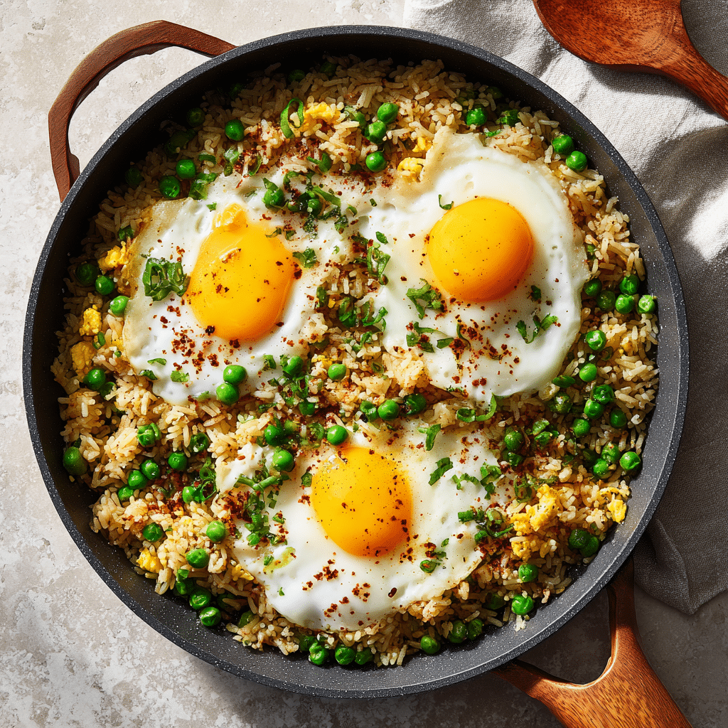 20 Genius Low-Cost Dinners Using Rice That Your Family Will Actually Love 10 Fried rice with eggs and peas on a budget