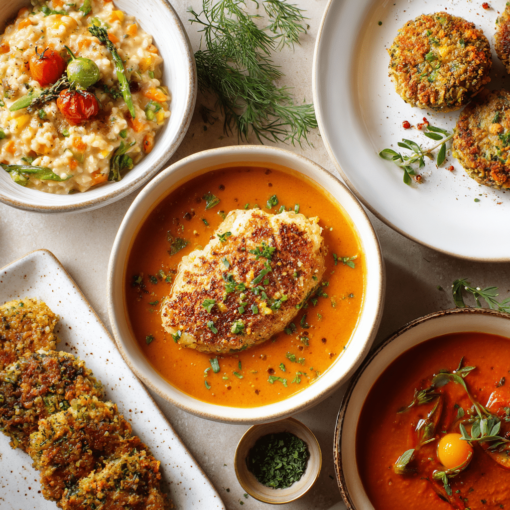 low-cost dinners using oats variety platter