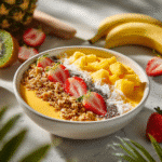 Mango Yogurt Smoothie Bowl Recipe (Easy, Creamy & Healthy) 15 mango yogurt smoothie bowl recipe with tropical toppings