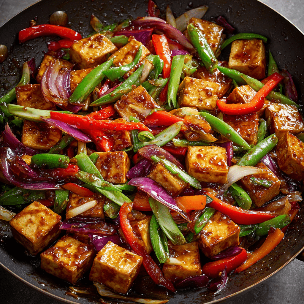 My 15 Go-To Healthy Weeknight Tofu Dinners (Quick, Easy & Delicious) 16 Stir-fried tofu with vegetables in sauce
