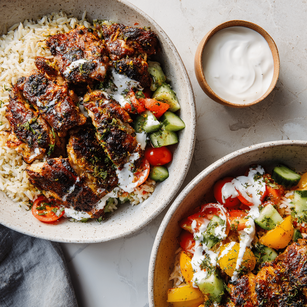 11 Genius Low-Cost Dinners Using Yogurt (That Your Family Will Actually Eat) 15 Yogurt-marinated chicken and shawarma bowl