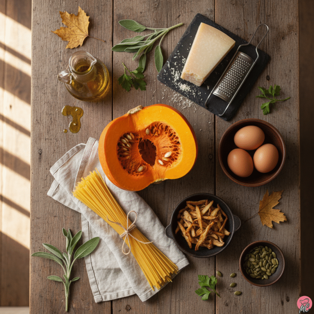 Pumpkin Carbonara Pasta: Creamy, Cozy, and Surprisingly Simple 6 Pumpkin Carbonara Pasta Ingredients