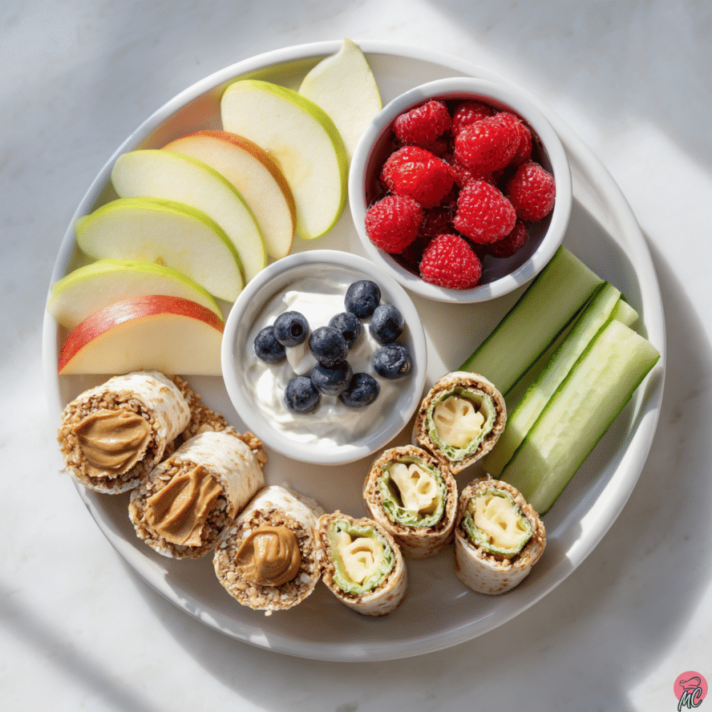 25+ No Bake Easy Snacks for Kids That Parents Will Love Too 2 quick no bake kids snacks including apple nachos and banana roll-ups