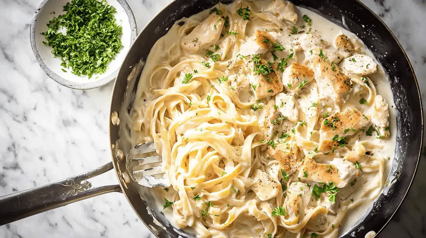Creamy Chicken Alfredo Pasta
