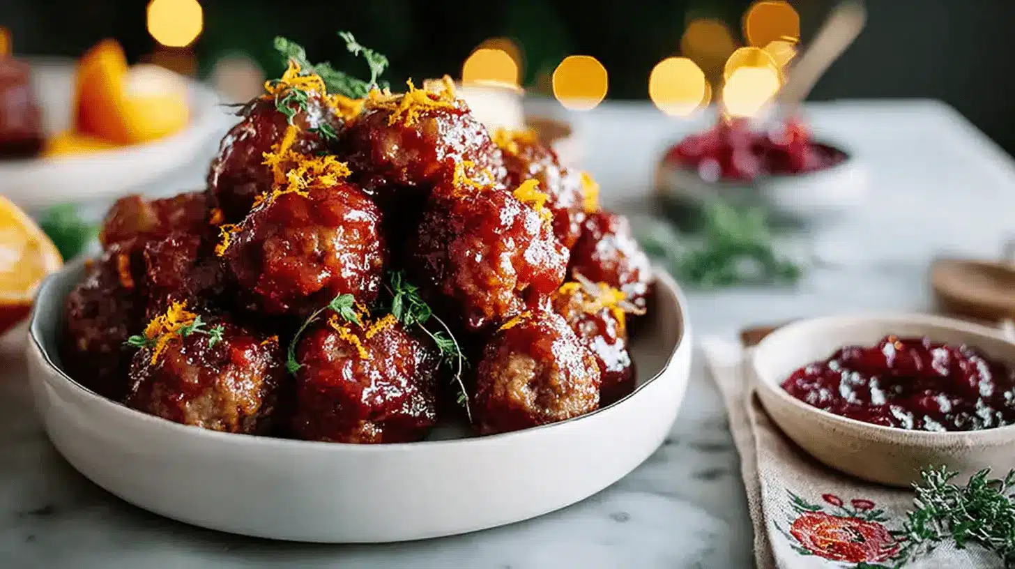 Home Page 8 Holiday Cranberry Orange Meatballs Recipe
