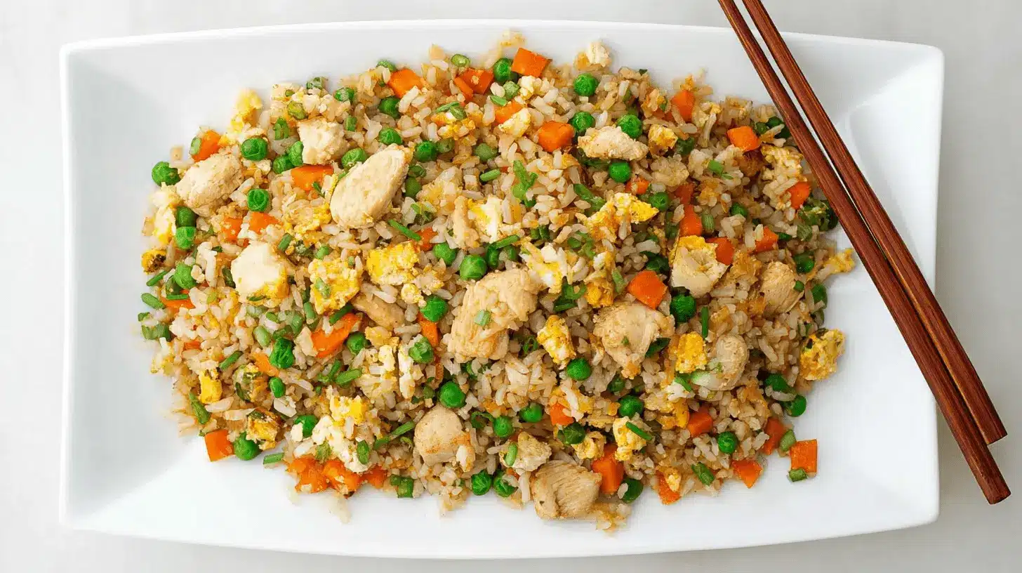 Home Page 7 Simple Chicken and Veggie Fried Rice